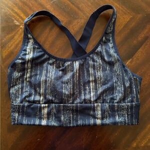 Victoria's Secret Navy and Gold Sports Bra